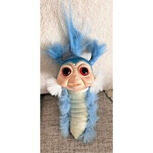 Blue Ello Worm Labyrinth Movie Ludo Plush Toy 8" Doll Figure Fuzzy Jim Henson